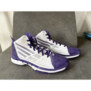 Adidas Adizero Men's Purple & White Athletic Sneakers Shoes Size 14.5 Basketball